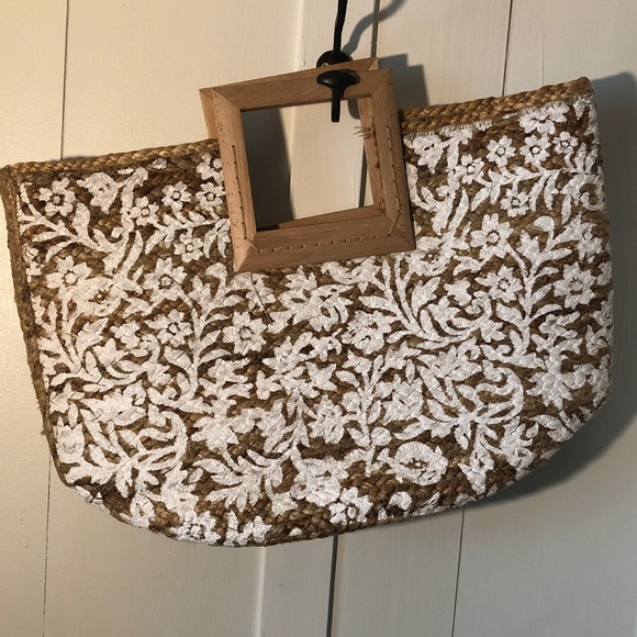 Antik Kraft Handbags - Antik Kraft Woven Jute Bag New